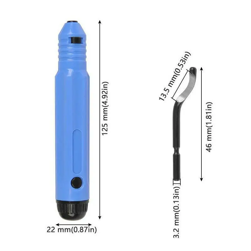 Hand Scraper Deburring Tool Kit Set With 10pc HSS Blade For Cutting Deburrs Chamfer Trimming Tool