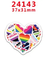 PR24143 30 шт/Плоская задняя часть полимерные персонажи мультфильмов diy украшения ремесла аксессуары DIY материалы ручной работы PR22799 - Цвет: PR24143