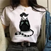 Cute Cartoon Cat Mushroom Print Women T Shirt Short Sleeve Halloween Female Tshirt O Neck Tops Tee T-Shirt Streetwear Clothing ► Photo 2/6