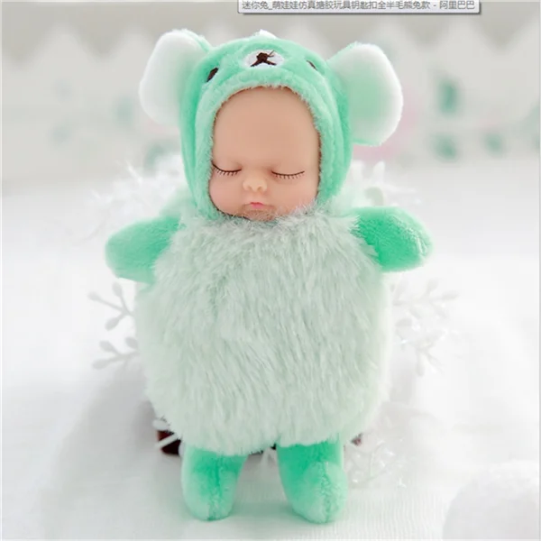 NO.3 Подлинная Оригинальная кукла-реборн bebe 11 см, брелок, мягкий силиконовый реборн для малышей, игрушки для малышей, плюшевый Рождественский подарок - Цвет: NO.3