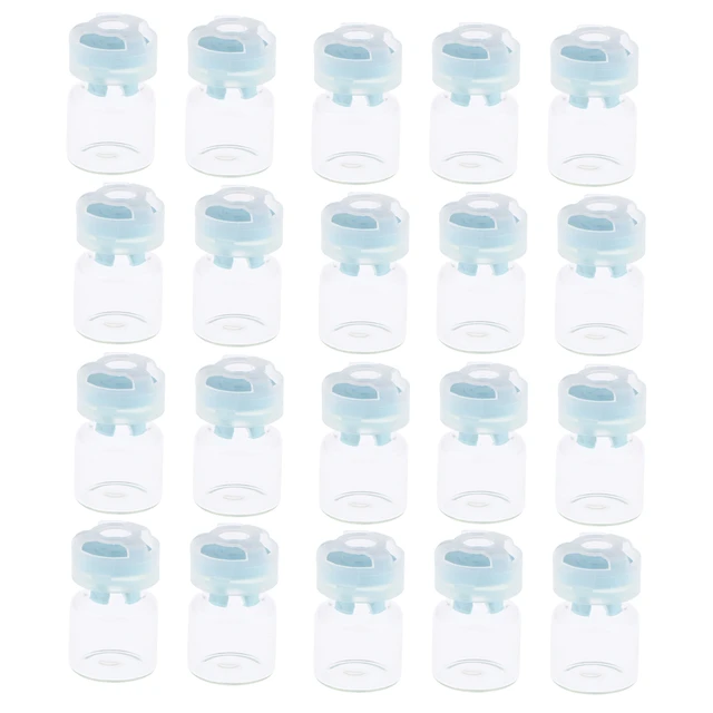 20 Pcs Travel Size Liquid Containers Freeze-dried Powder Bottle Sample Glass  Bottles Clear Vials Mini Empty - AliExpress