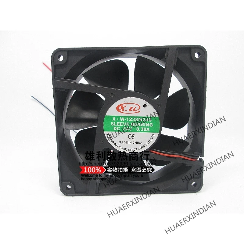 

Original NEW X.W-1238M24S 12038 12CM DC 24V 0.30A 2wire Motor protection cooling Fan high quality