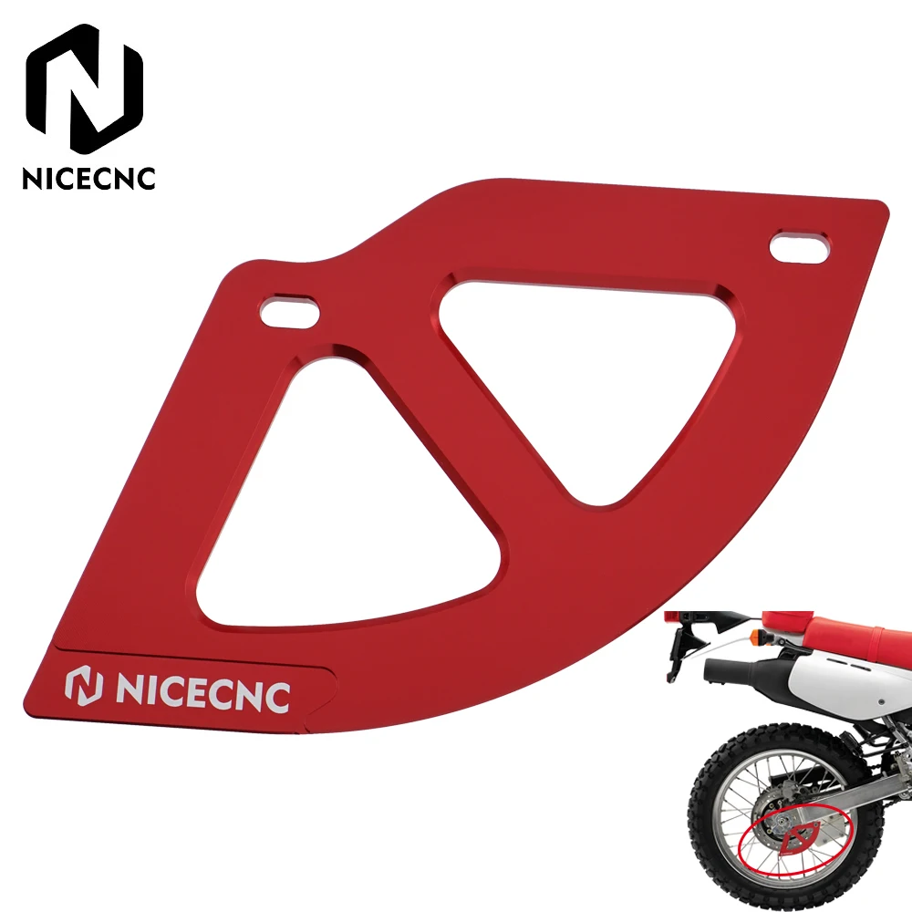 

NICECNC Motocross Motorcycle Rear Disc Brake Guard Cover For Honda CR125R CR250R CR500R 1987-2001 XR650R 2000-2007 Red Aluminum