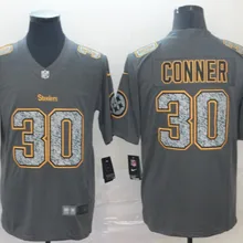 Все сшитые Питтсбург качественные мужские футболки Steelers James Conner color rush Steelers