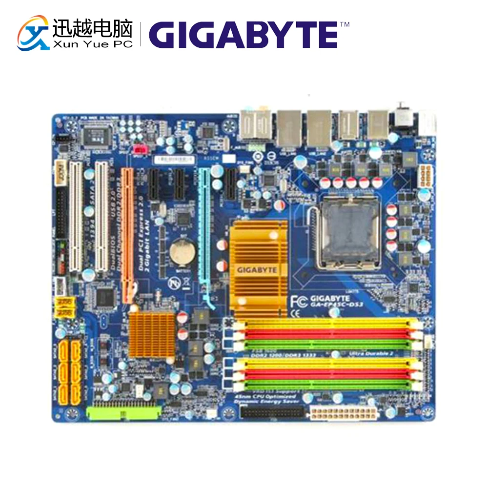 

Gigabyte GA-EP45C-DS3 Desktop Motherboard EP45C-DS3 P45 LGA 775 Core 2 DDR2 8GB SATA2 USB2.0 ATX