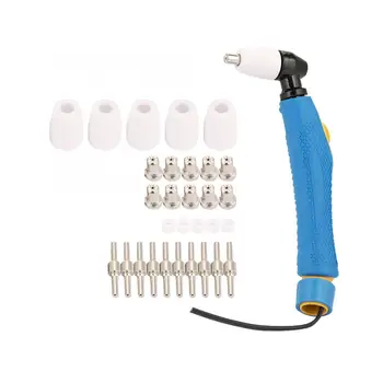

31pcs PT31 LG40 Plasma Cutter Torch Body Nozzle Electrode Tip Shield Cup Kit
