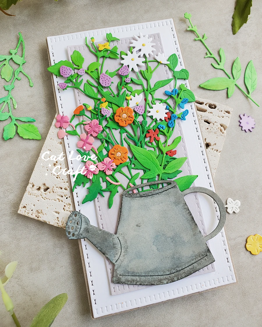 Catlove 물을 수 금속 절단 다이 스크랩북 금형 스텐실 다이 컷 카드 만들기 DIY 공예 엠보싱 2021 년 새로운 다이