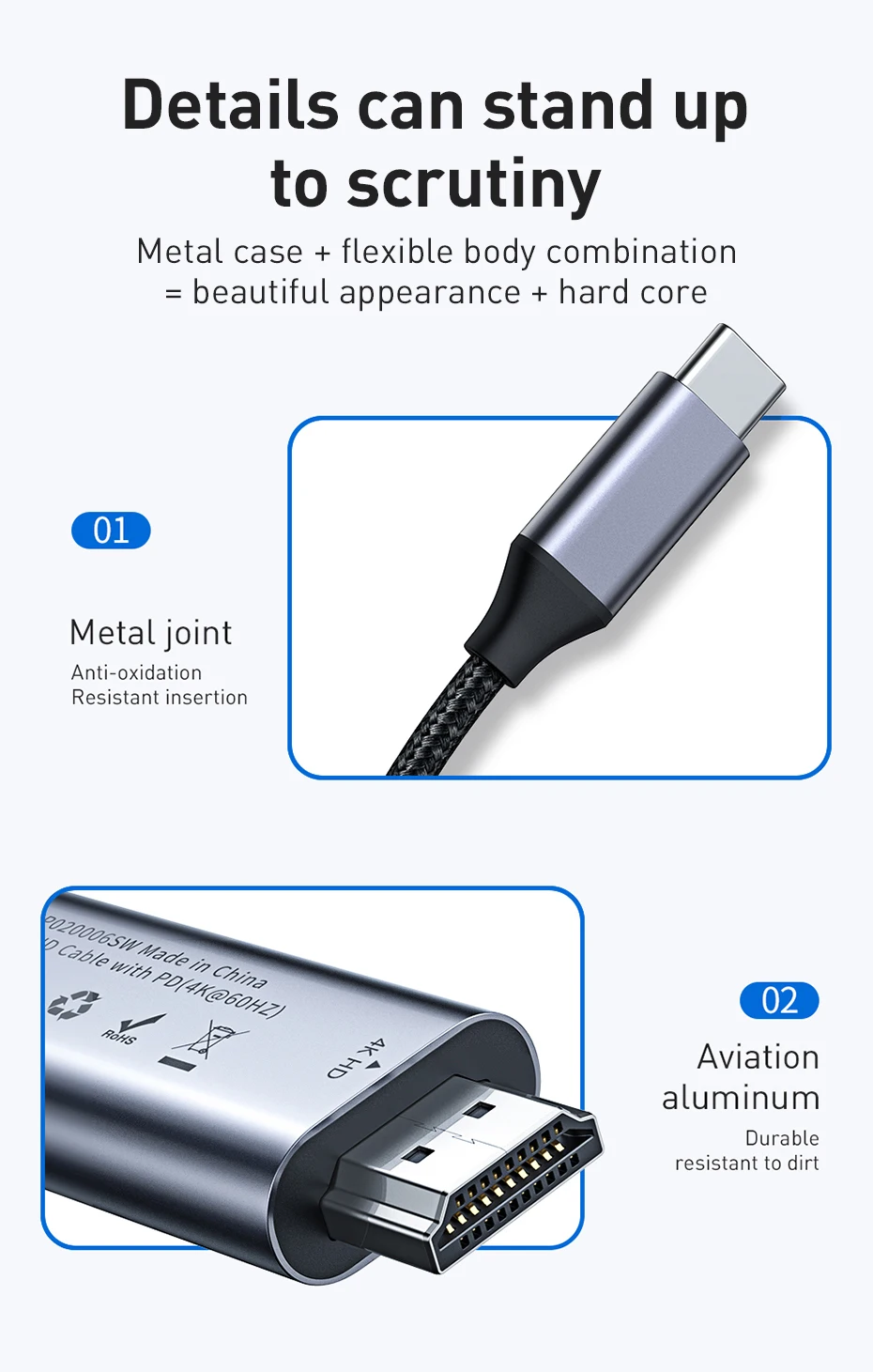 Кабель Baseus type-c к HDMI 4K 60Hz FHD HDMI кабель с 60W зарядка PD поддержка MacBook samsung huawei проектор для ноутбука тв
