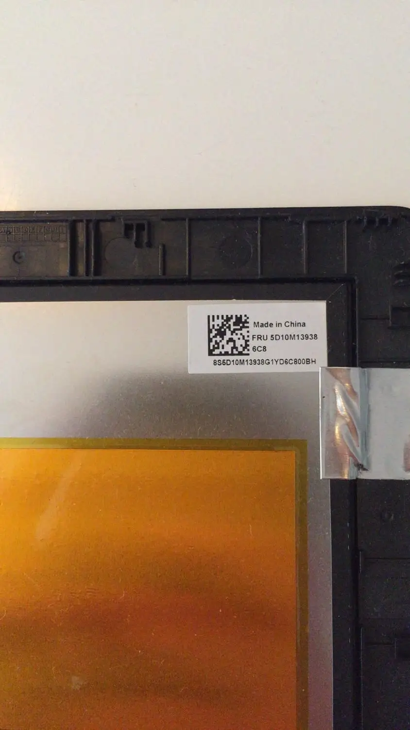 12''LED ЖК-экран сенсорный дигитайзер в сборе для lenovo ideaPad MIIX510-12 серии miix 510-12 с рамкой