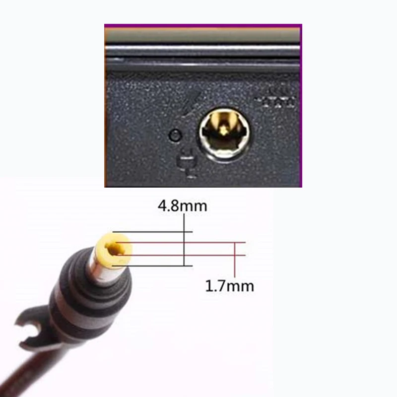 18.5V 3.5A 65W 4.8*1.7MM Universal Printer Power Adapter Charger For HP officejet h470 460 450