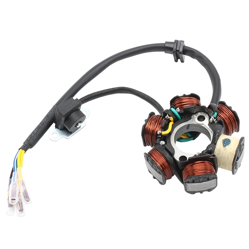 ZS1P62YML-2 2V ZS190 Zongshen 190cc 2v 엔진 용 오토바이 고정자 코일 전기 스타터 전기 시작 구덩이 먼지 자전거