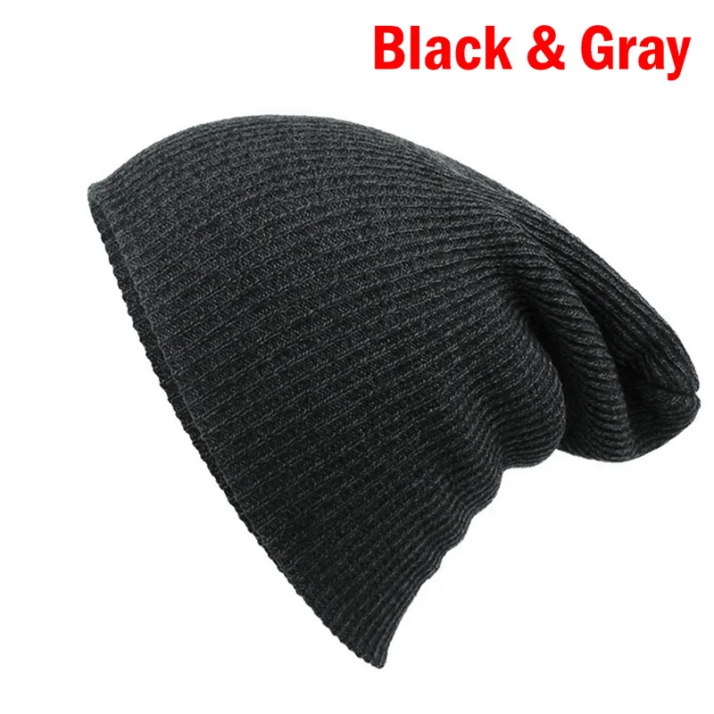 white gary OEAK зима унисекс comfortale мягкая сланцы Beanie коллекция мешковатые различные стили шляпа Новинка - Цвет: white gary