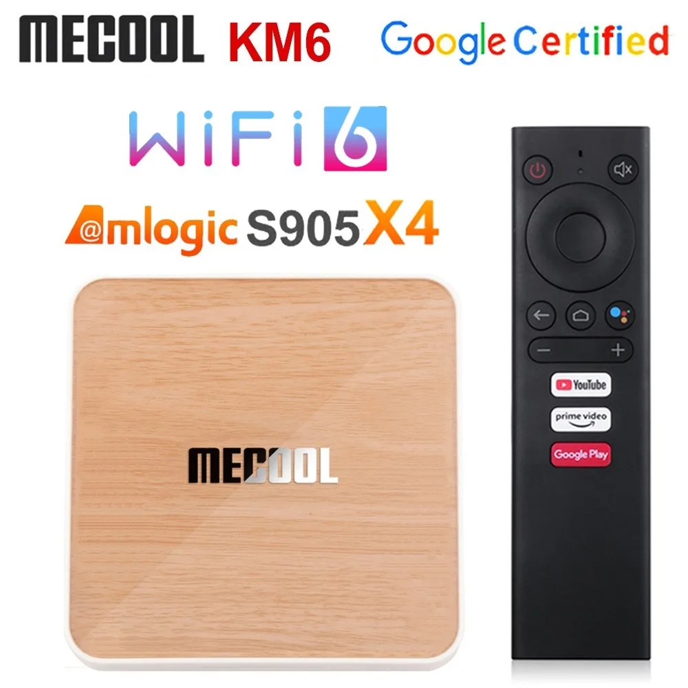 ТВ приставка Mecool KM6 Amlogic S905X4 Android 10 сертифицированная Google ТВ приставка 4 Гб ОЗУ 64 Гб ПЗУ поддержка AV1 USB3.0 BT5.0 4K телеприставка|ТВ-приставки и медиаплееры| | АлиЭкспресс