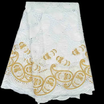 

wholesale guinea brocade fabric bazin riche haute qualit lacet africain white nigerian lace fabric 5yards/lot