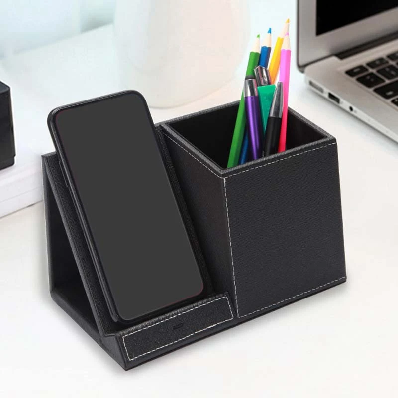 New Qi Quick Wireless Phone Charger And Pen Holder Fast Charging Phone For Samsung S8/Note8/Iphone8/Plus/Iphonex Phone Charger