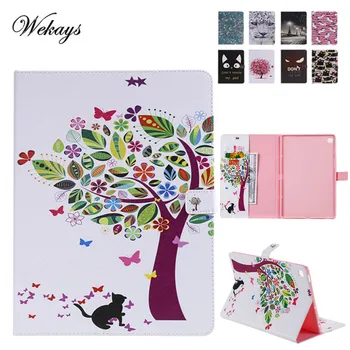 

Wekays Coque For Samsung Tab S5e 10.5" Cartoon Cat Leather Fundas Case For Samsung Galaxy Tab S5e 10.5 inch T720 T725 Cover Case