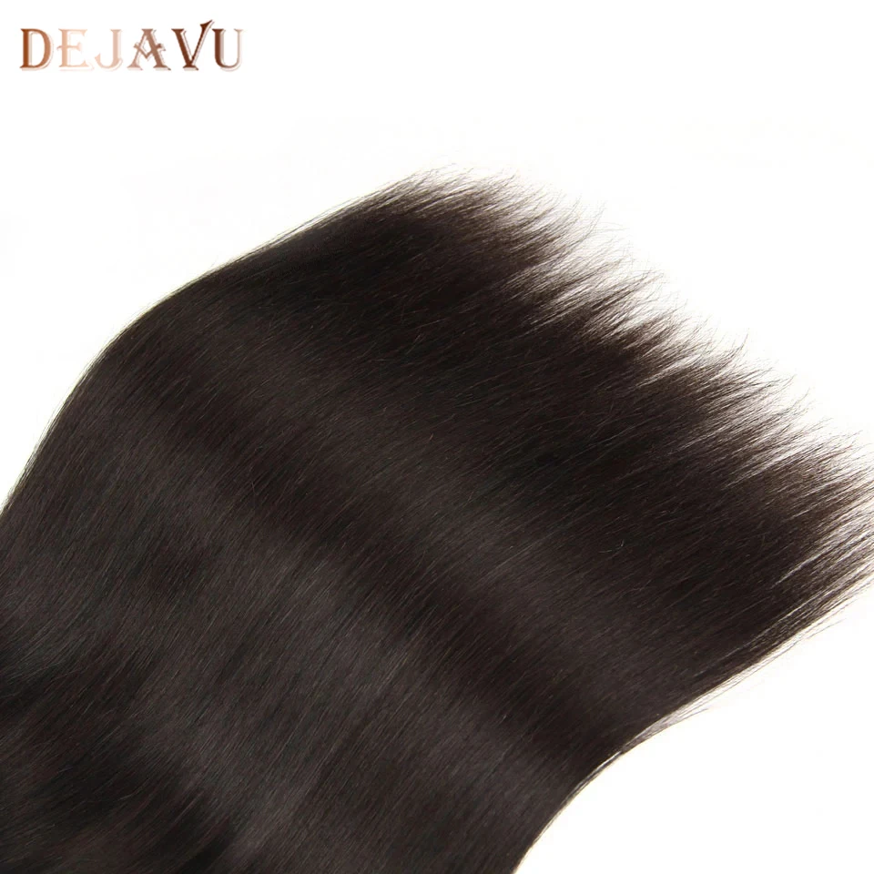 DEJAVU remy hair 7*7, прямые бразильские волосы,, человеческие волосы, натуральный цвет, предварительно выщипывающиеся волосы