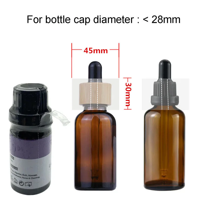 400X PVC Heat Shrink Film Blower Heat Seal Flat Mouth Transparent Plastic Shrinkable forBottles Neck Caps Jar Lids Pot pvc heat shrink film blower
