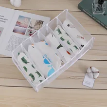 

6/8 Grids Sock Storage Organizer Boxs Foldable Cabinet Drawer Organizers Clothes Closets Underwear Underpants Bra Storage Box
