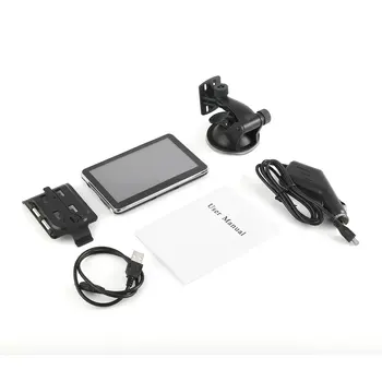 

5-inch 560 Car Truck GPS Navigation HD 256M+8GB Reversing Camera Touchscreen FM Navigator Accurately Position Black