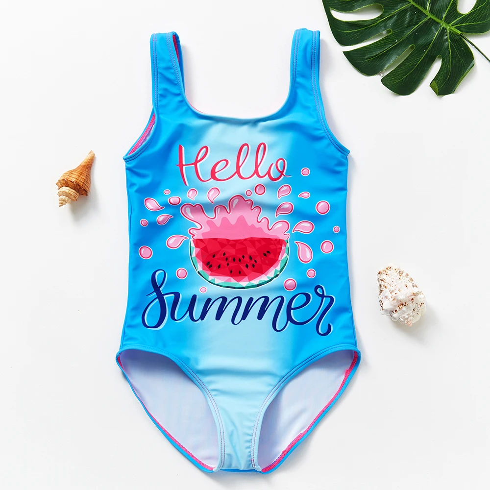 Children Swimsuit Girls Swimwear 2~14Years Children Swimsuit One Piece Girls Swimsuit Kid girls Bathing suit Beach wear Swimming outfit