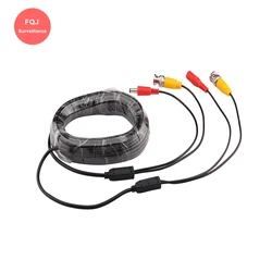 Caméra de vidéosurveillance, câble BNC, 2 pièces, système de sécurité DVR, alimentation DC, noyau en cuivre, AHD CVI 