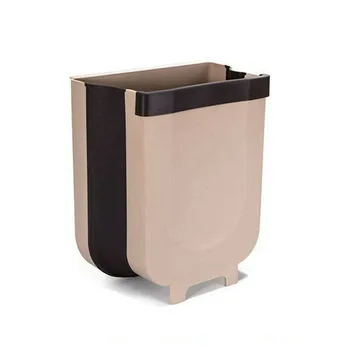 

Hanging Trash Can Compact Garbage Bin Folded For Kitchen Home Cabinet Drawer Car Trash Can 2020 New
