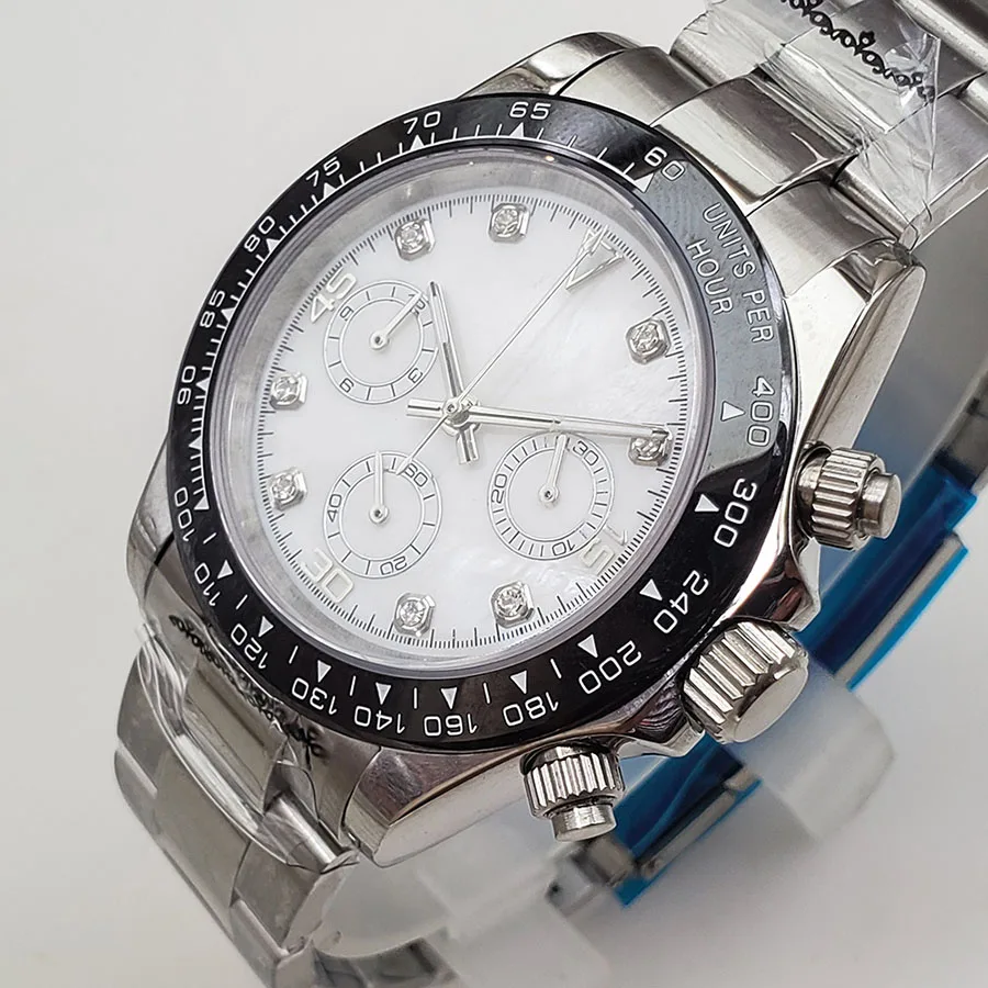 

Chronograph Quartz watches waterproof stainless steel Luminous 39MM DTN10