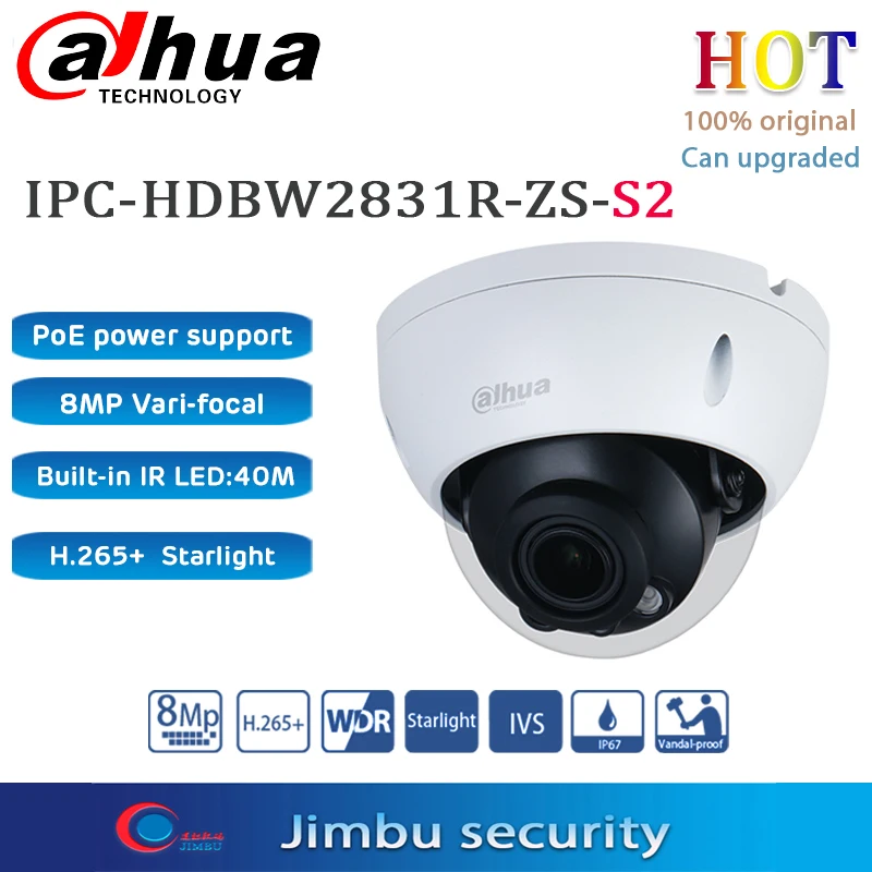Dahua Ip Camera 4mpx Starlight 4mp Dahua Ip Camera Varifocal 8mp