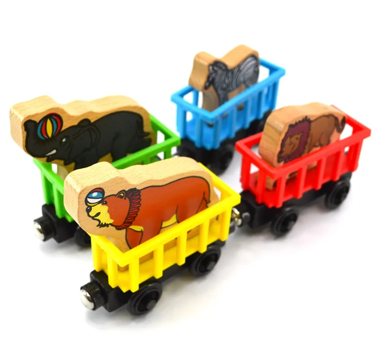 

72-Toy Small Train Children Wood Small Train Head Toy Railway Toy
