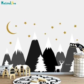 mountain wall art nursery