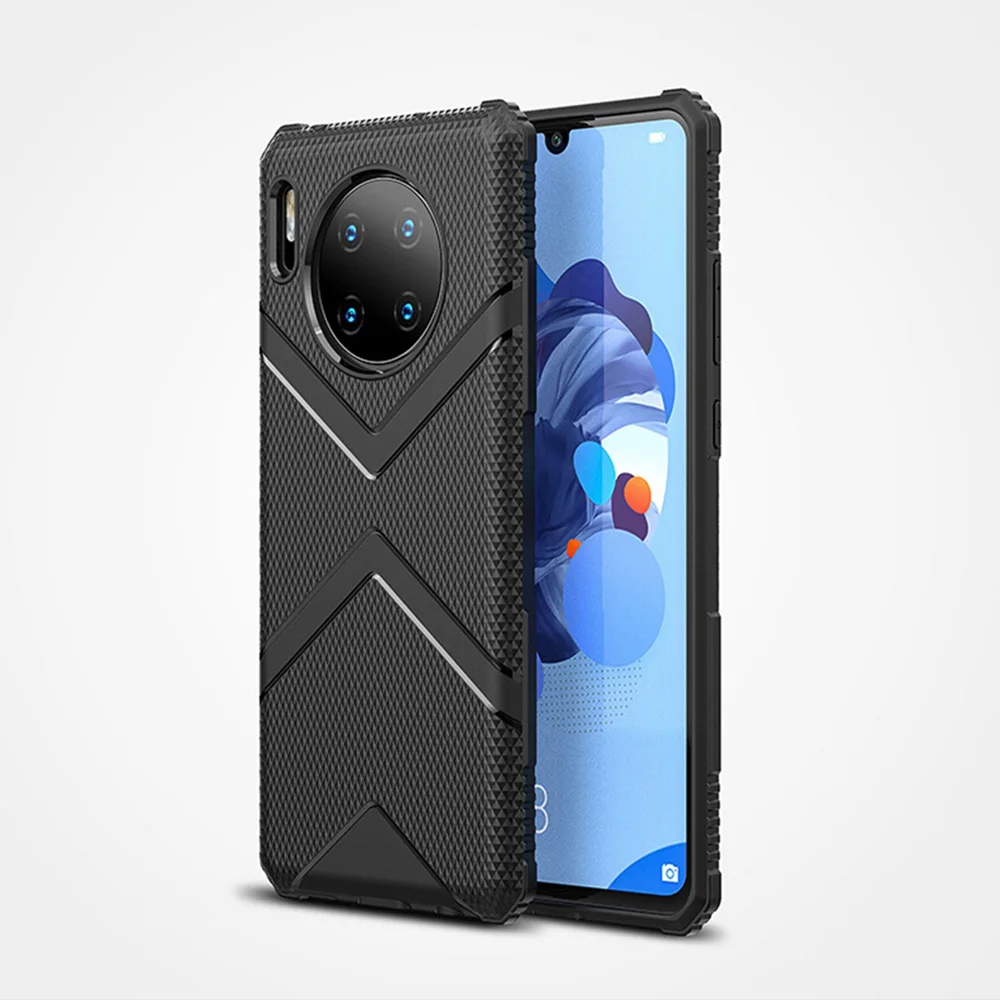 Black Бампер Мягкий чехол для huawei mate 30 Pro установлены Чехлы противоударные крышки подушки безопасности для huawei mate 30 Pro TPU Fundas mate 30 корпус - Цвет: Black