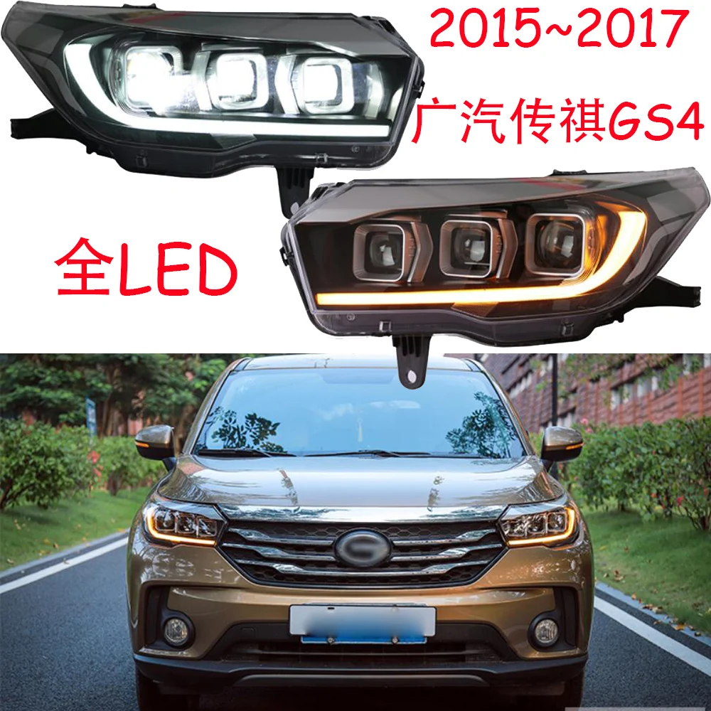 Автомобильный bupmer головной светильник для Trumpchi GS4, головной светильник, автомобильные аксессуары, светодиодный противотуманный фонарь для Trumpchi GS4