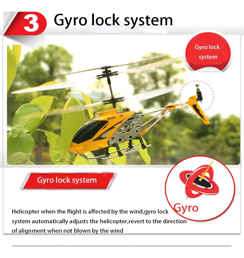 Syma S107G трехканальный пульт дистанционного управления Вертолет анти-столкновения анти-падение Оборудование гироскоп сплав самолета