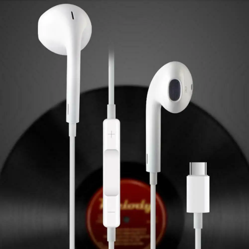 

USB C Type C Earphone In-Ear W/Microphone Headset Deep Bass HIFI Stereo Earbuds For Xiaomi 6/8/mix2/ LeTV