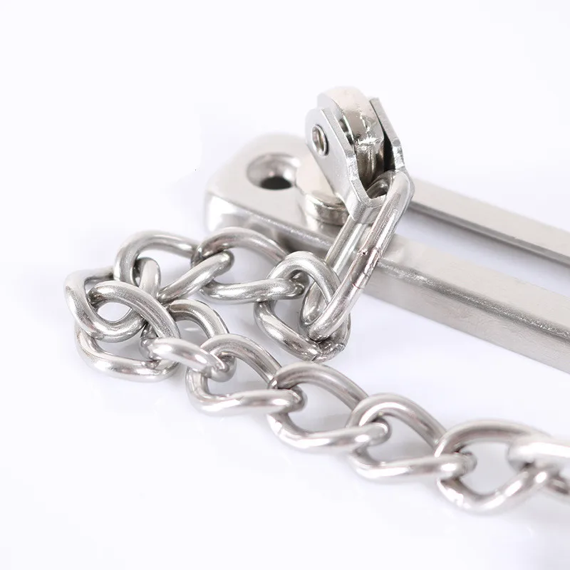 Door chain lock 304 stainless steel anti-theft door chain door latch silver bronze gold black lock security chain lock hardware