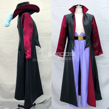 

Hot Anime One piece Dracule Mihawk Cosplay Costume Halloween Party Uniform Suit Unisex Role Play Clothing Custom-Make Any Size