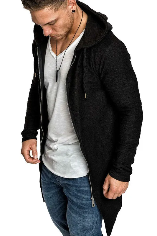 Горячая Распродажа 2019 Крутое Стильное мужское пальто с длинным рукавом и