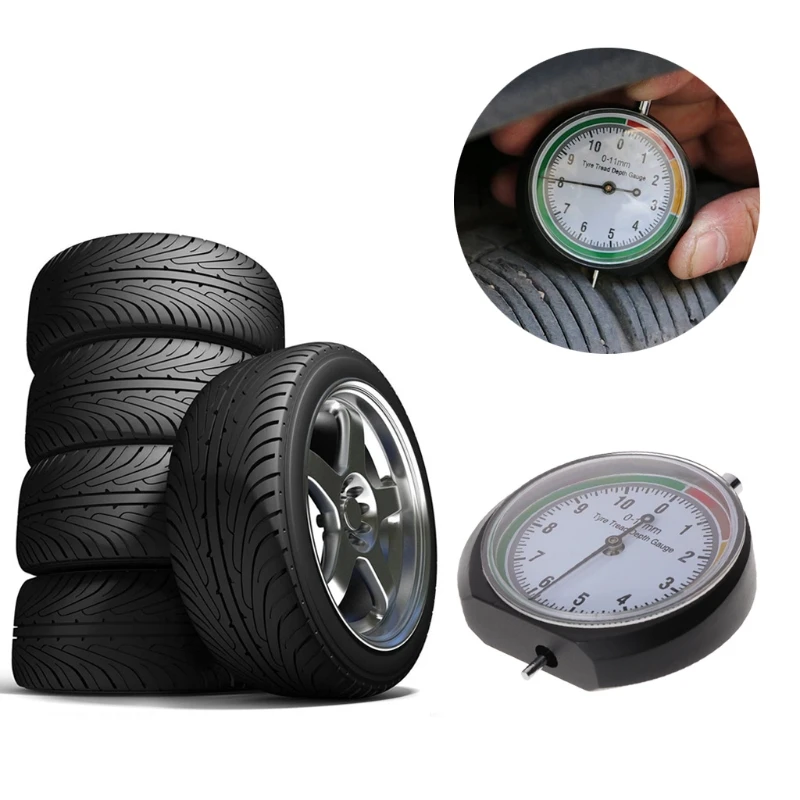 

Car Tyre Tire Tread Depth Gauge Meter Measurer Tool Caliper Thickness Gauges Tread Brake Pad Shoe Tire Monitoring System
