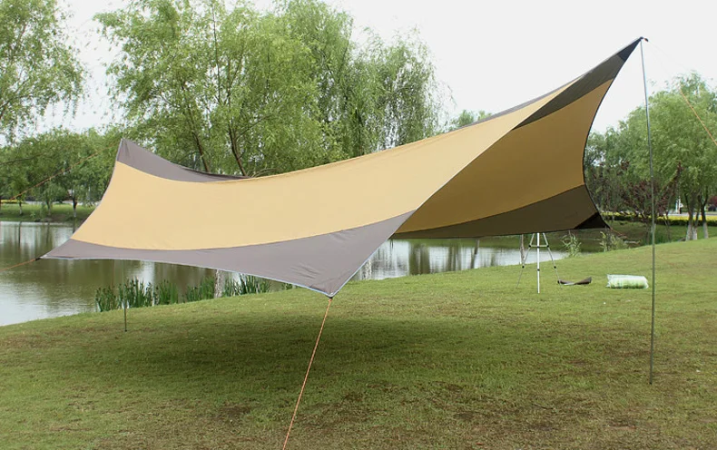 Outdoor large sky canopy Sun awning awning shade Camping awning against rain and UV protection