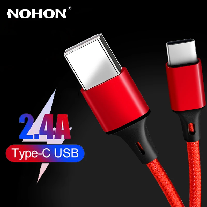 Кабель USB Type C 50 см 1 м 2 3 для Xiaomi Redmi Note 7 Mi 9 9T Samsung S10 S9 кабель быстрой зарядки шнур