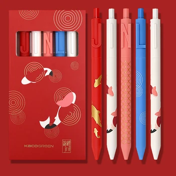

Moham 5Pcs Chinese Fengshui Series Gel Pen Set Creative Stationary School Supplies