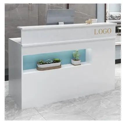 Bar counter cashier counter simple modern shop small clothing beauty salon barber shop hair salon reception desk