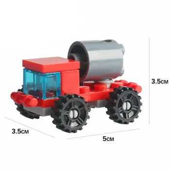 

Technic Car MOC Fire Truck Model 14pcs Red Educational Toys For Children Kids Gift Fire Tanker Vehicles City Building Blocks Toy