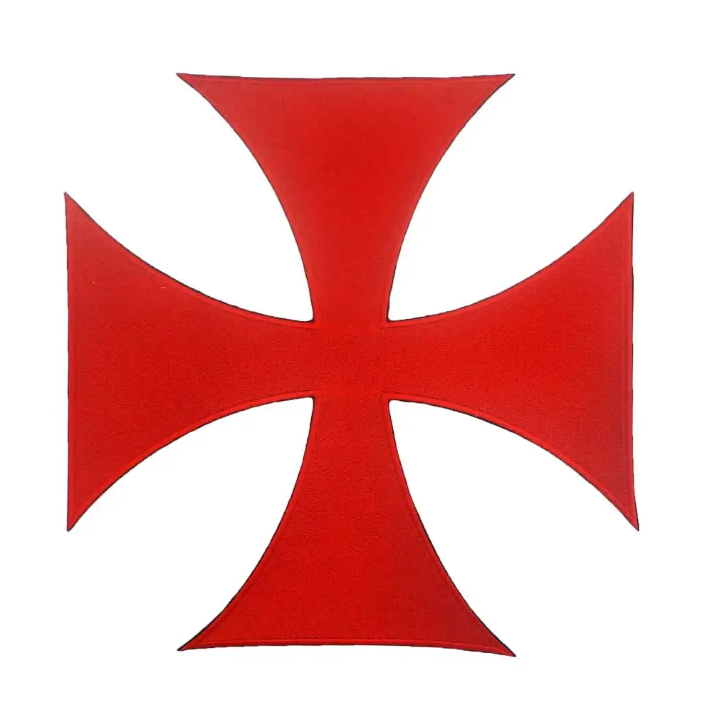 

LARGE CROSS MOTORCYCLE BACKING Embroidered biker Patches