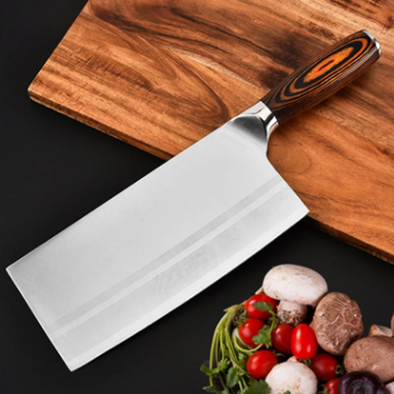 Новый профессиональный 7 дюймов китайский Клив разделочная Ножи Кухня Ножи нож для Разделки мяса мясных ножей Пособия по кулинарии инструм... Новый профессиональный 7 дюймов китайский Клив разделочная Ножи Кухня Ножи нож для Разделки мяса мясных ножей Пособия по кулинарии инструм...