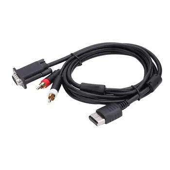 

The Console Connects To The Monitor Cable High Definition VGA Cable RCA Sound Adapter HD Box Cable for Sega Dreamcast