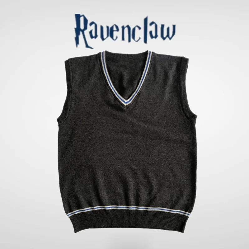 Гермиона Косплей Гриффиндор Слизерин Ravenclaw Hufflepuff свитер с галстуком жилет универсальная повседневная одежда костюмы Поттера
