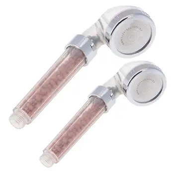 

Bathroom 3-Function SPA shower head with switch on/off button high Pressure Anion Filter Bath Head Water Saving Shower