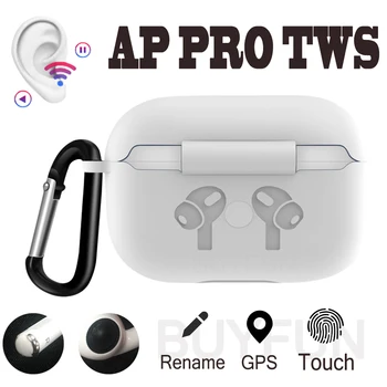 

Mode Transparency Reduction Noise Smart in-ear Sensor Tap Control Bluetooth GPS wireless charging dork Earphone + silicone case